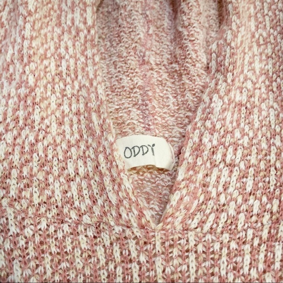 ODDY Floral & Lace Short Sleeve Hoodie Sweater - Picture 4 of 4